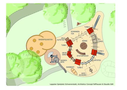Lageplan/Grafik Spielplatz 